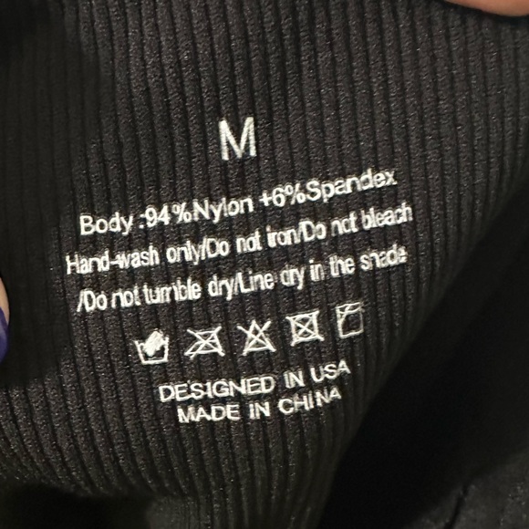 Tank and Shorts Women’s Medium Black Bodysuit - Picture 4 of 4